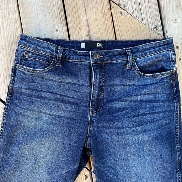 KUT From The Kloth Women's Catherine Fab Ab Boyfriend Jeans Medium Wash Size 16 - Picture 3 of 9